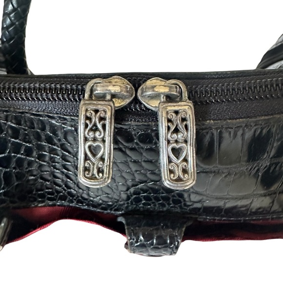 BRIGHTON RED BLACK HEART TRAVEL COSMETICS BAG - Picture 8 of 16